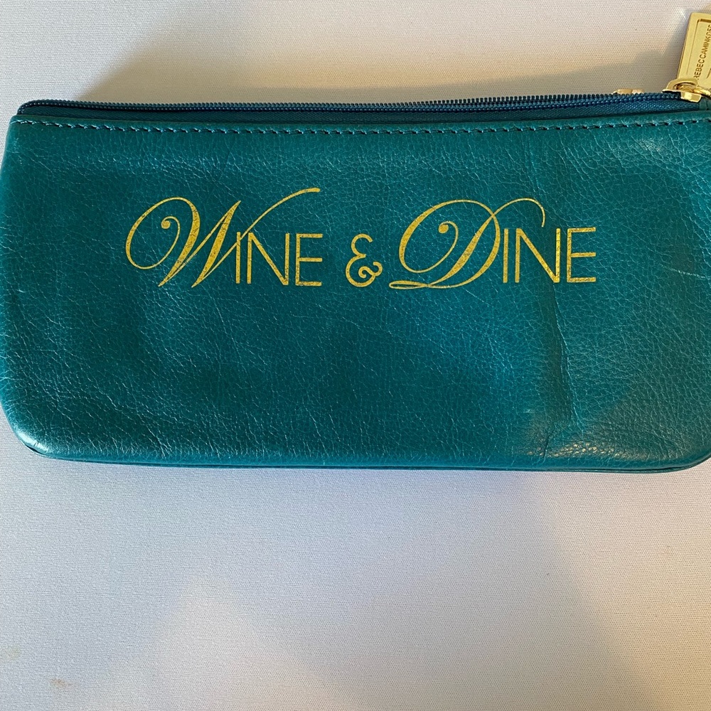 Rebecca Minkoff turquoise pouch.